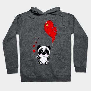 Sad valentines Panda Hoodie